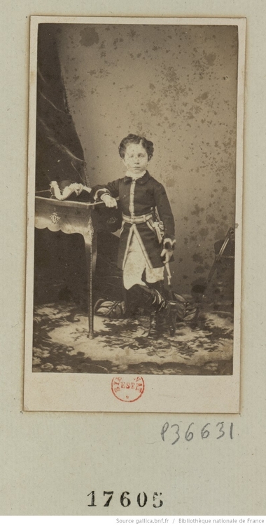Le prince impérial en habits de vènerie - 1860 - © BNF